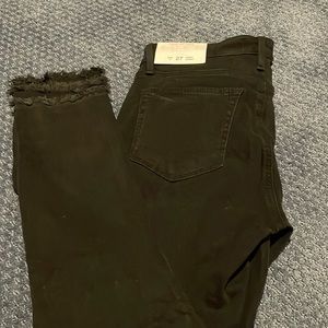 Loft mid rise curvy skinny black jeans NWT